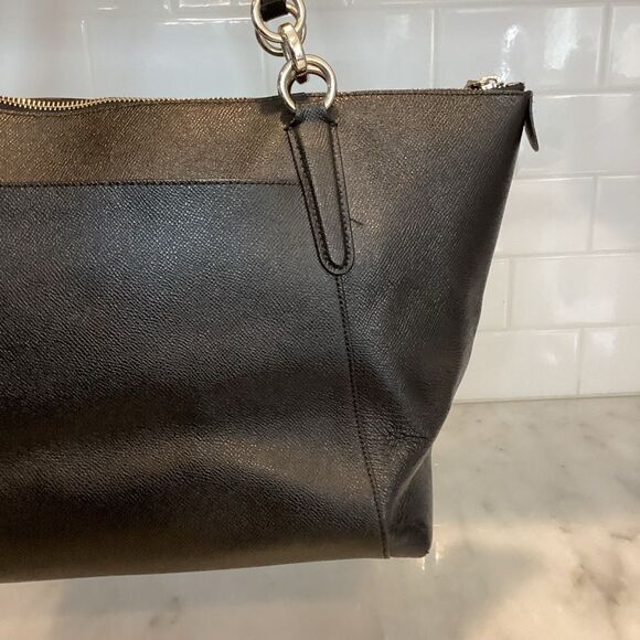 Coach Ava Crossgrain Leather Shoulder Bag Tote - Picture 5 of 14